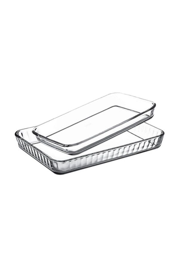 Paşabahçe-2-Piece Pyrex Rectangular Tray 090oa 061oa Fma192348 Fma03121 136 1