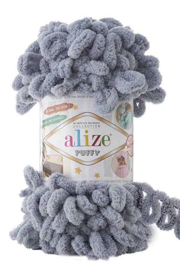 Alize-Puffy Hand Knitting Yarn Χρώμα Νο: 428 (5 Τεμάχια)- 1