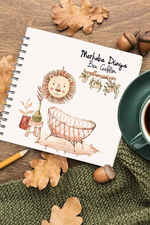 bi tutam mutluluk Hoş Geldin Bebeğim Anı Defteri - Hba102