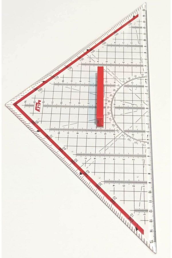 TML-Aristotle Ruler 32 Cm - 3 Sided Geometry Triangle Ruler 1