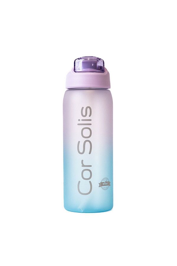 Cor Solis-Straw Drinker and Flask 800 ml |   Non-Spill, No Smell, Healthy American Tritan |   Suitable for Child 1
