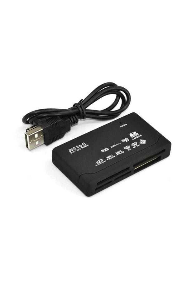 Kuvars-قارئ بطاقات متعدد 43 في 1 USB SD Sdhc Mini Micro Sd M2 Mmc Xd Cf 1