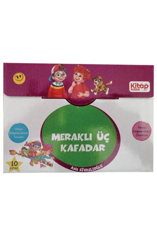 Kitap Kulübü Yayınları Artı Eğitim Yayınları Meraklı Üç Kafadar Hikaye Seti 10 Kitap