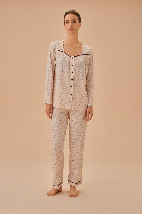 SUWEN-Set de pijamale pentru tânără mamă masculină 1
