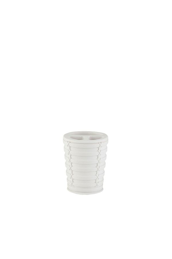 Prima Nova-White Palm Toothbrush Holder 1