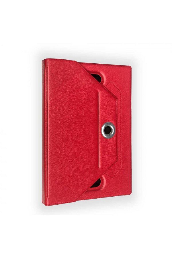 PiyasaSepeti-Quadro Soft Touch 9 Universal Tablet Case with Rotating Stand Red 1