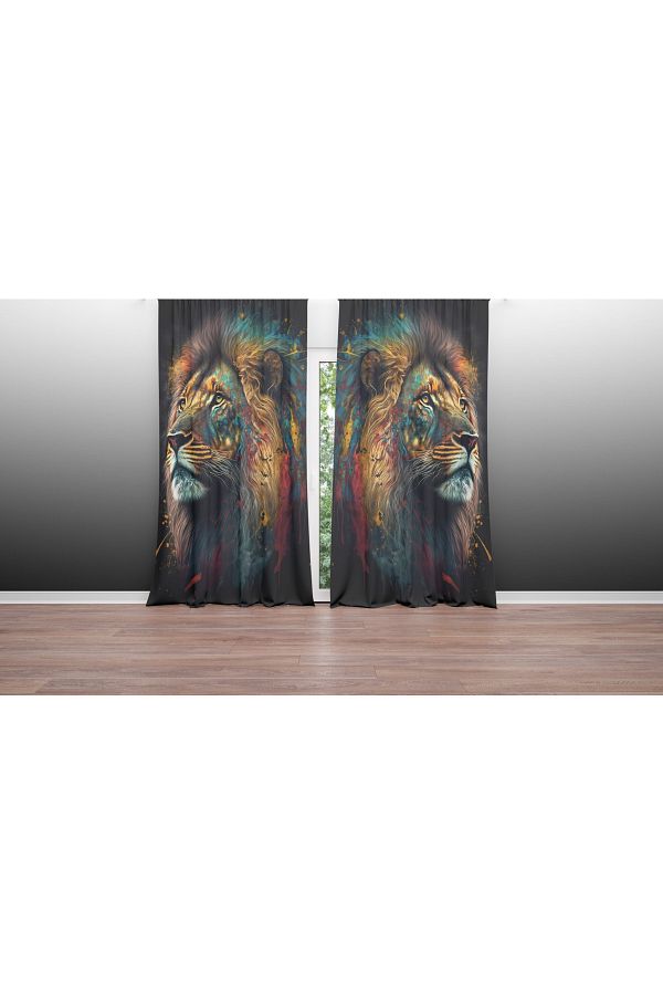 Home-3D Printed Background Curtain 709 - 280 X 240 1