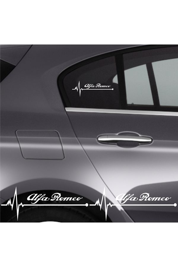 sekoempi-Custom New Compatible Accessory Auto Rhythm for Alfa Romeo Giulietta Special New Sticker 2 Pcs 20*9 cm 1