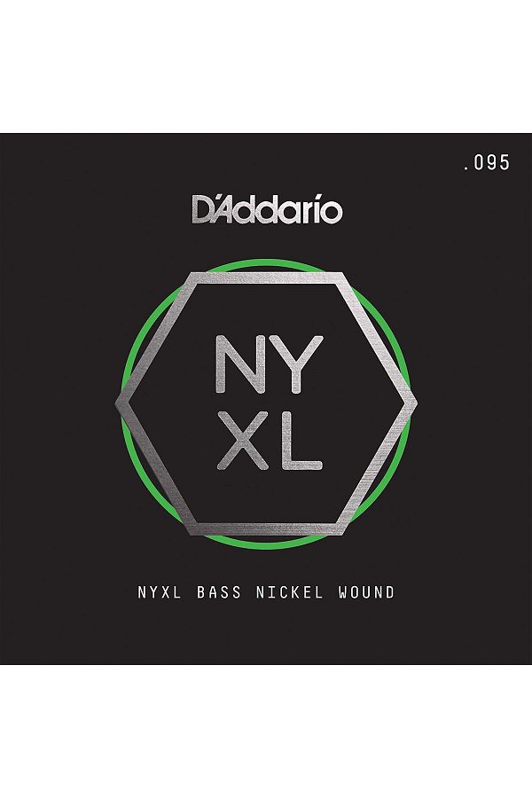 Daddario-Nyxlb095 Bass Single String, Nyxl Series, Nickel Wrap, .095 Gauge, 1