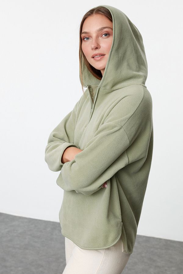 Thick fleece sweatshirt outlet