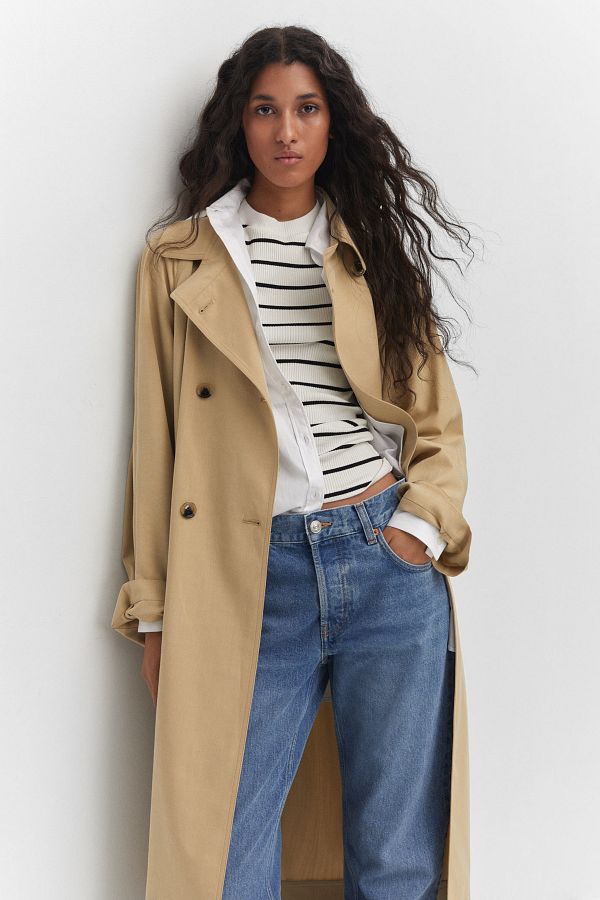 MANGO Tencel Fluid Trench Coat Trendyol
