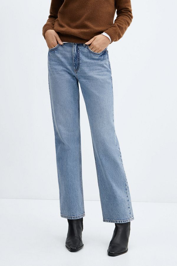 MANGO Mid Rise Straight Jeans Trendyol