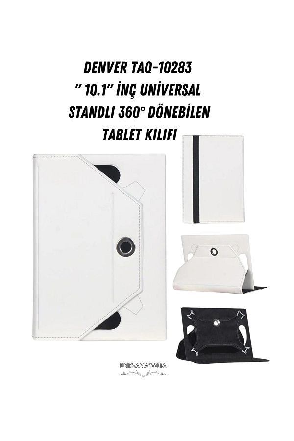 UniqAnatolia-Denver Taq-10283 - 10.1" Universal, 360 °   Tablet Case with Rotatable Stand 1
