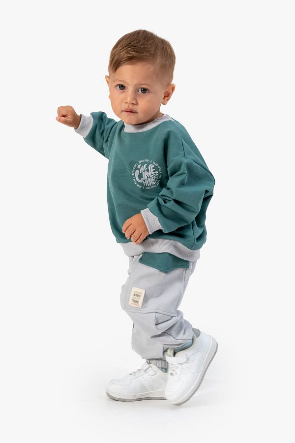 Toddler boy tracksuit set discount
