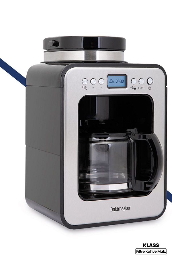 GOLDMASTER-Klass 2 In 1 Programmable Fully Automatic Filter Coffee Machine with Grinder 1