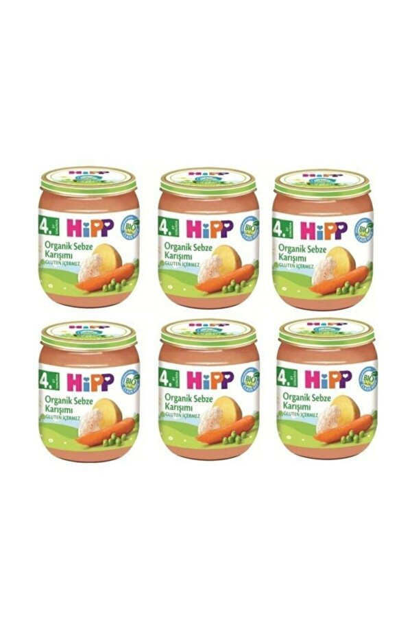 Hipp Organik Kavanoz Mama Sebze Karışımı 125 G - 6'lı Paket