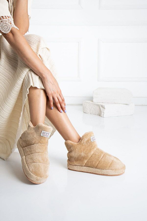 star shoes-Αφράτες Γυναικείες Παντόφλες Home Boots 1