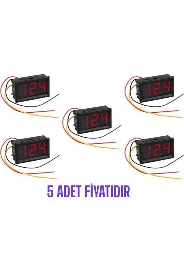 Arduino-5 Pcs Digital Voltmeter Dc 0-100V 3 Wire 1