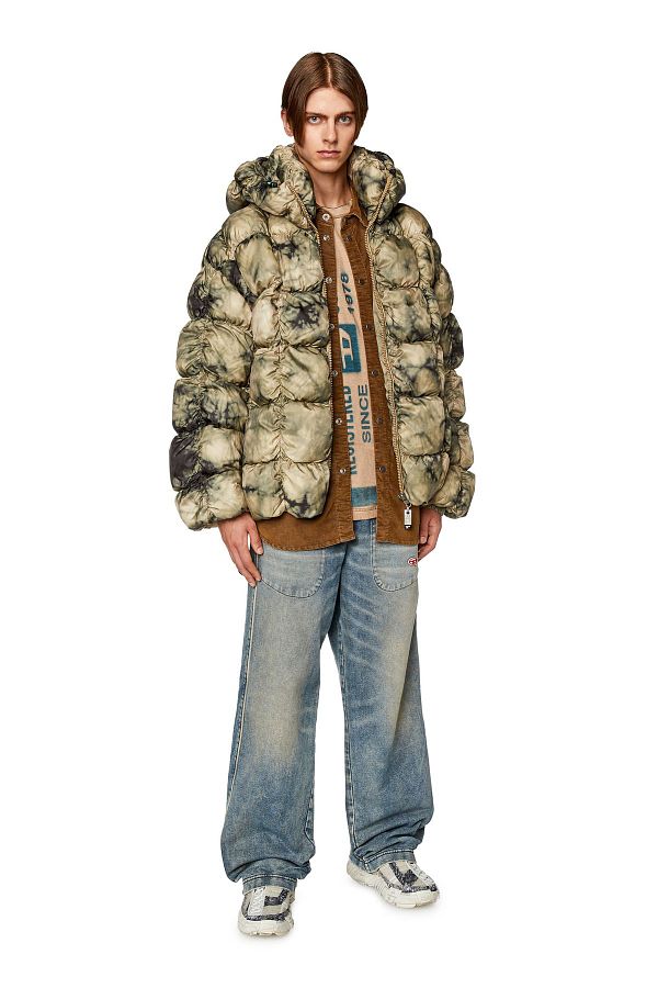 Diesel Winter Jacket Beige Regular fit Trendyol