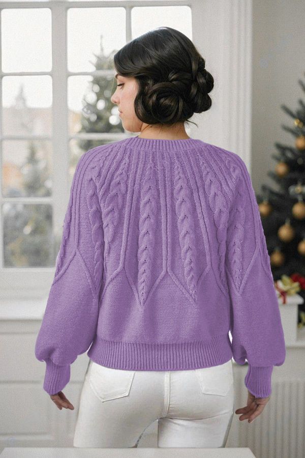 Lilac knitwear shop