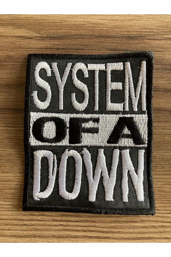 StüdyoÜmitTişört-System of a Down,Soad Music Band Logo Patch,Peach,Mix and Jeans Patch 1
