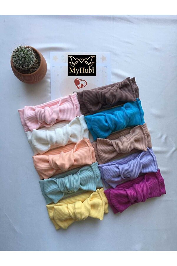 MyHubi 10'lu Kombin El Yapımı Ribana Kız Bebek Bandana