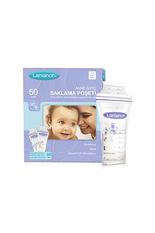 LANSINOH Süt Saklama Poşeti 50' Li