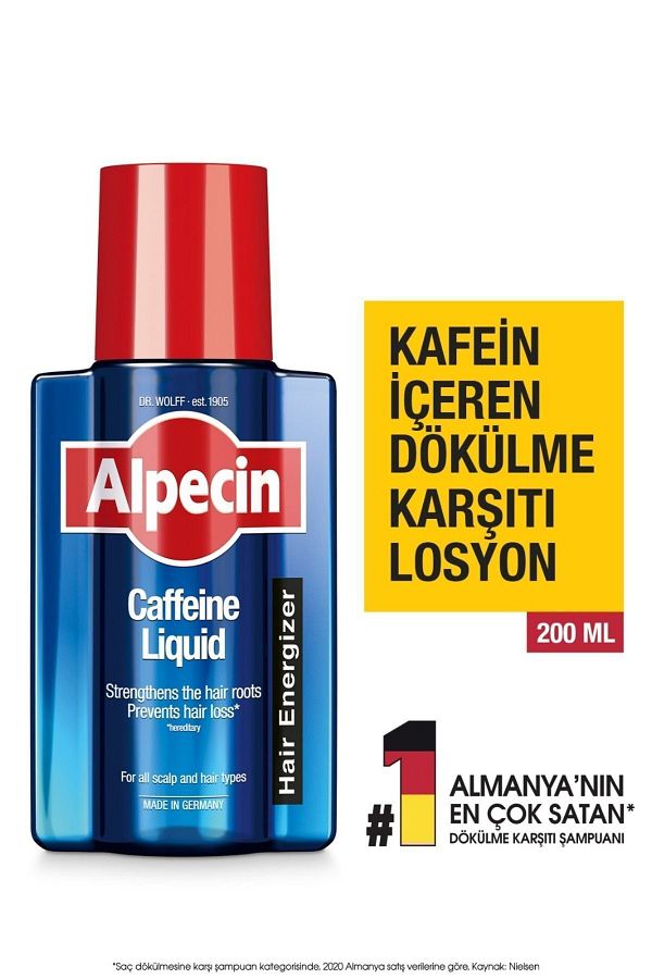 ALPECİN-200 ml Caffeine Liquid-Anti-Spill Lotion 1