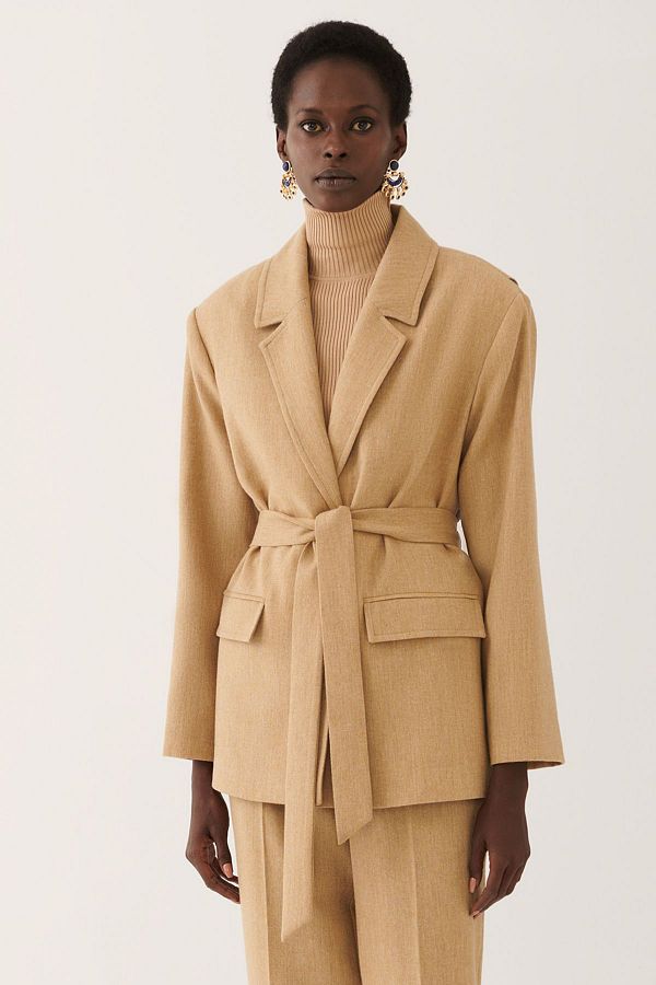 Camel color women's jacket store