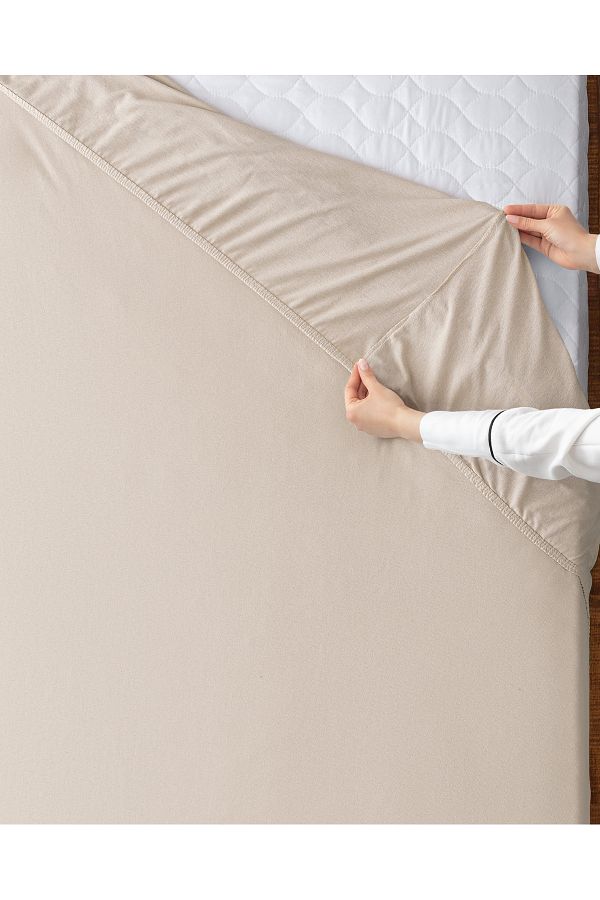 Madame Coco-ملاءة سرير مطاطية من القطن الممشط بنسبة 100% من Valeria King Size 1