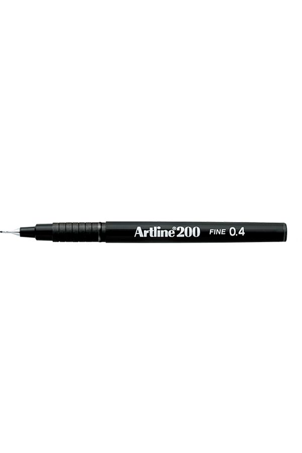 artline-قلم Fineliner أسود بطرف لباد مقاس 0.4 مم 1