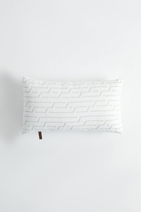 FAVORA-Authentic Patterned Special Design Rectangular Punch Throw Pillow Case - Cream 1