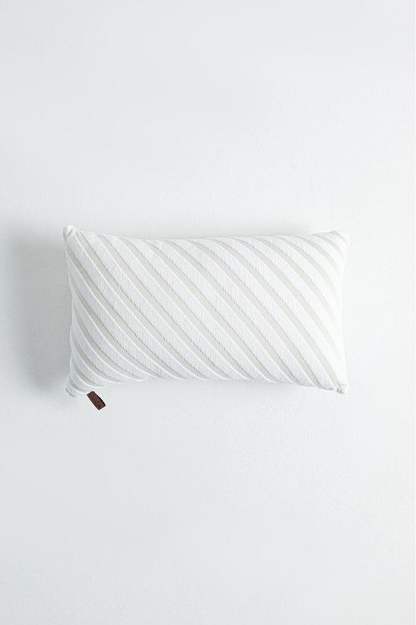 FAVORA-Boho Patterned Special Design Rectangular Punch Throw Pillow Case - Cream 1