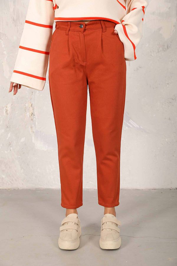 Melike Tatar-Tile Gabardine Trousers 32-0234-1 1