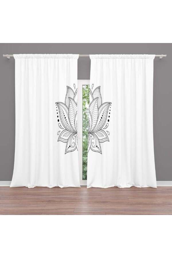 Home-3D Printed Background Curtain 537 - 280 X 270 1