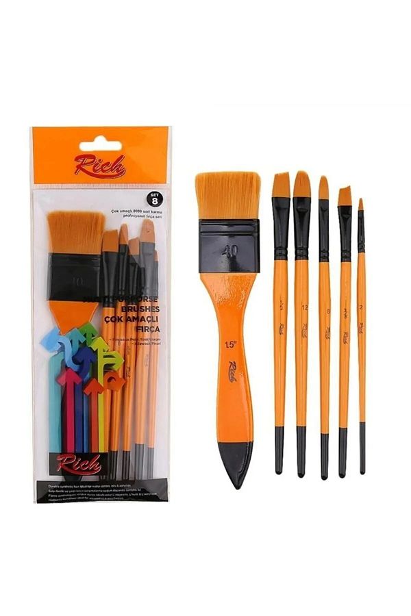 Rich-6-Piece Mixed Brush Set - Set 8 -set-8 1