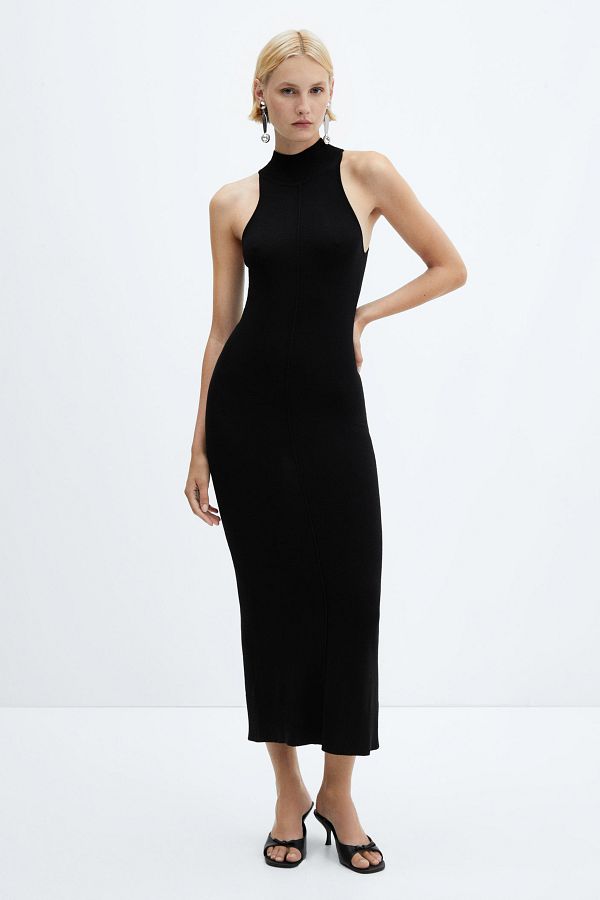 MANGO Woman-Slim Fit Dress - Touch Detail 1