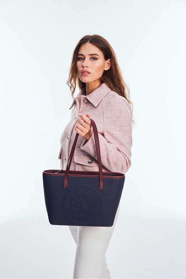 U.S. Polo Assn. Claret Red Navy Blue Women s Shoulder Bag Us24732 Trendyol