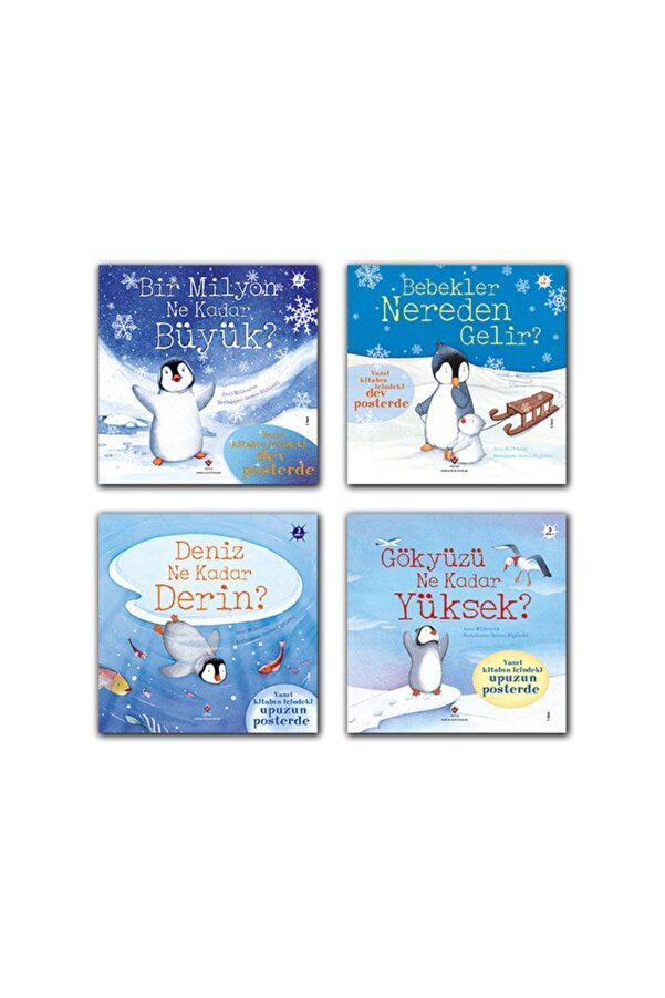 Tübitak Yayınları Penguen Pipkin Set 4 Kitap Ciltli Özel Baskı 3 Yaş - Bebekler Nereden Gelir