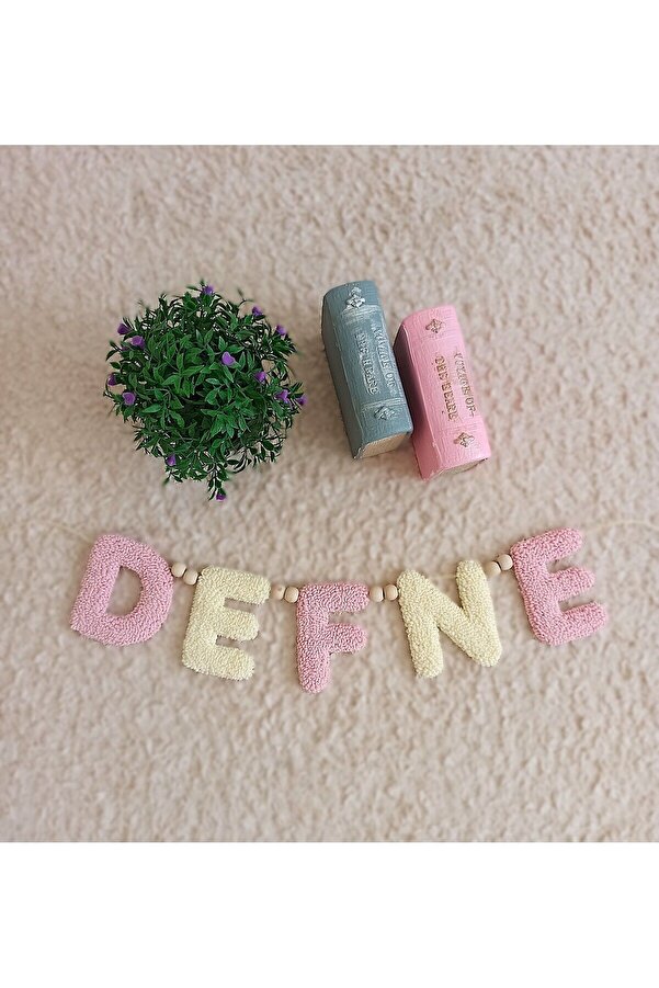 BZA Punch Isimlik , Doğum Hediyesi, Çocuk Odası Süsü, Duvar Süsü,oda Süsü, Bebek Odası Süsü(5 HARFLİ)