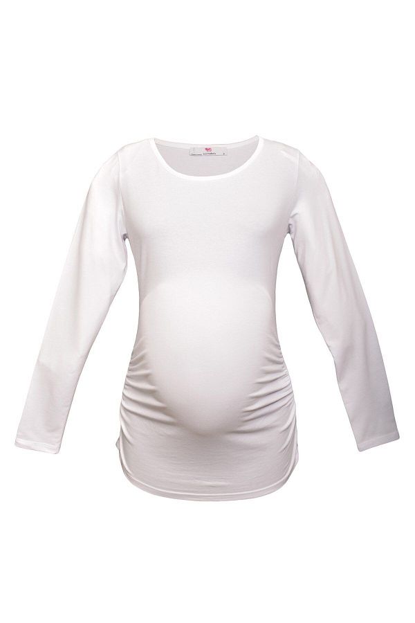 Luvmabelly-2301-2309 Βαμβακερό μακρυμάνικο μπλουζάκι εγκυμοσύνης 1