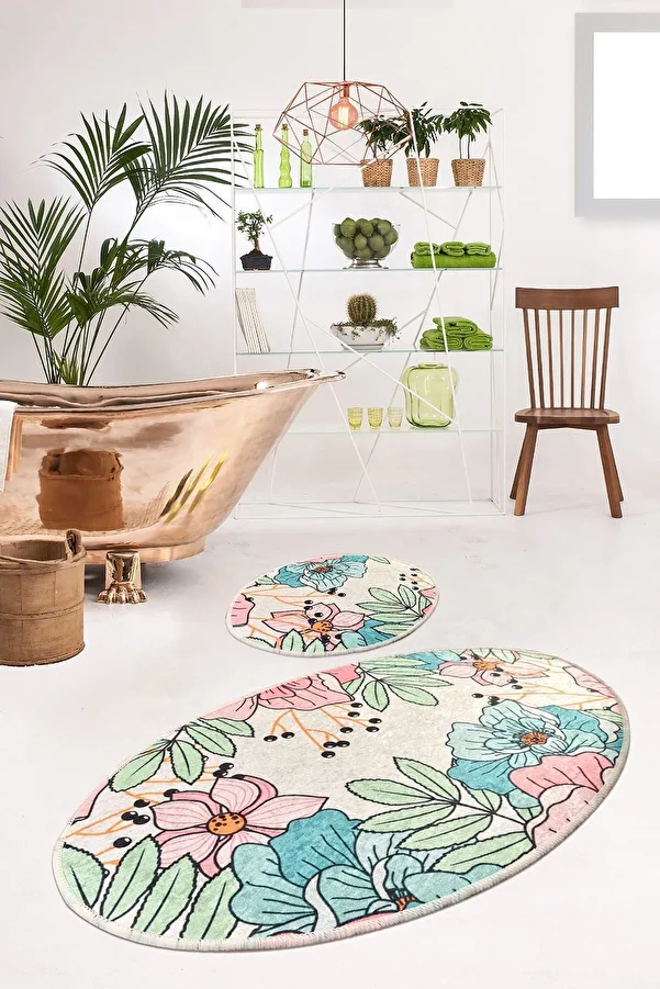 Chilai Home-Spring Djt Set of 2 Bathroom Carpet Toilet Seat Set 1