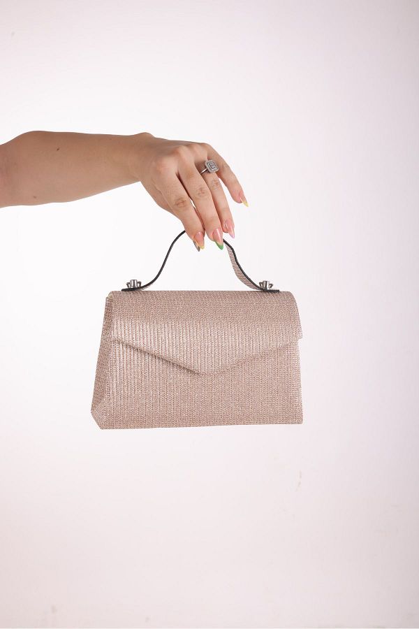 ysl bag Stylish Women s Bag Mink Glitter Fabric Hand Shoulder Bag with Chain Strap and Handles Trendyol