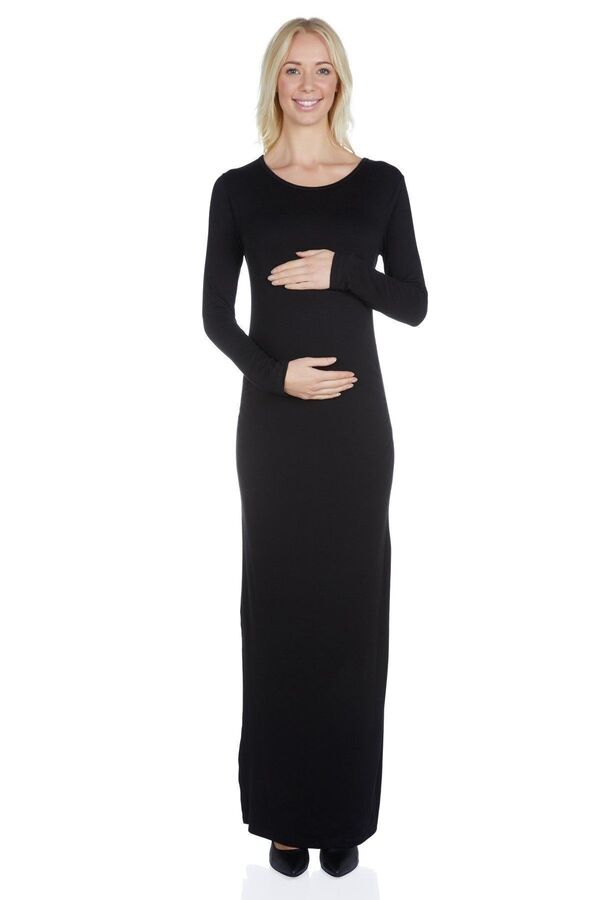 Luvmabelly-5320 Rochie lungă de maternitate din bumbac 1