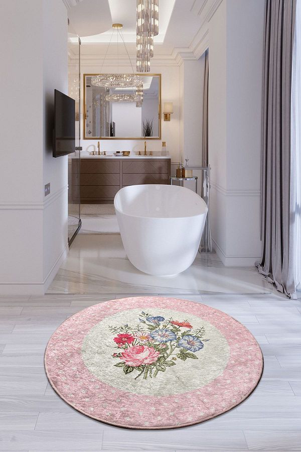 Chilai Home-Coco Διάμετρος 100 cm Μοκέτα μπάνιου Djth 1