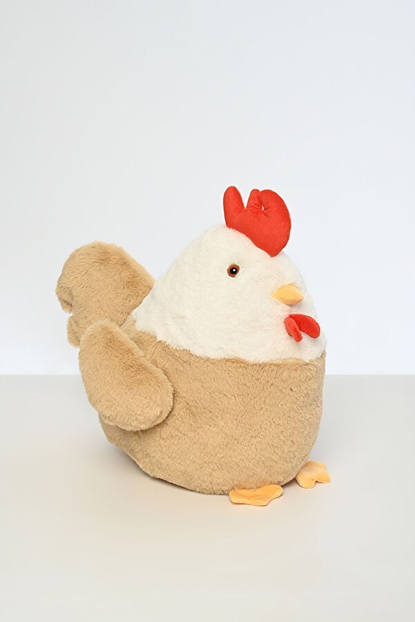 Pufu Toys Tavuk 35 Cm Sevimli Peluş Oyuncak, Hediyelik Oyuncak, Bebek Yastığı