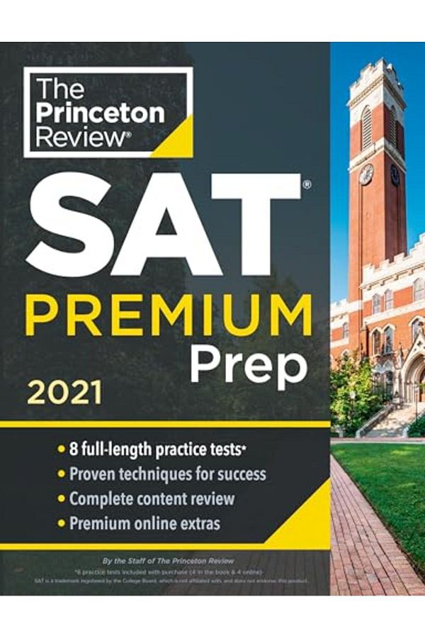 Penguin Random House-مراجعة اختبار Princeton Review Sat Premium Prep 2021 8 اختبارات تدريبية + مراجعة وتقنيات + أدوات عبر الإنترنت 1
