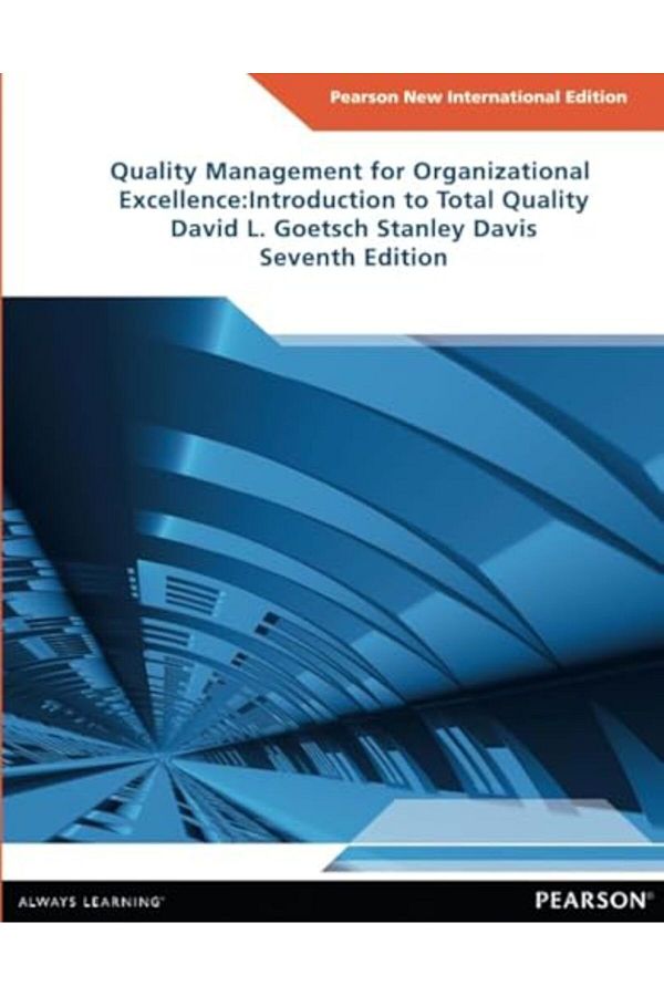 Pearson-Quality Management For Organizational Excellence Introduction To Total Quality Pearson New Interna 1