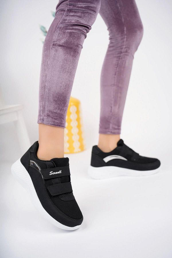 Muggo Chester Garantierte orthopadische Damen Sneaker Sportschuhe ohne Schnursenkel und Klettverschluss Trendyol