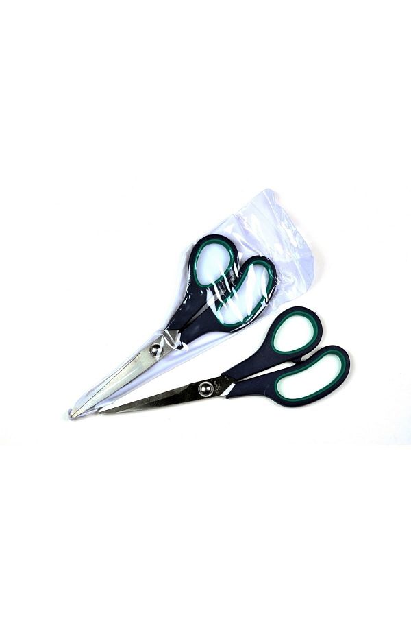 Nazarone-Green Handle Double Rivet Scissors No:7-c 1